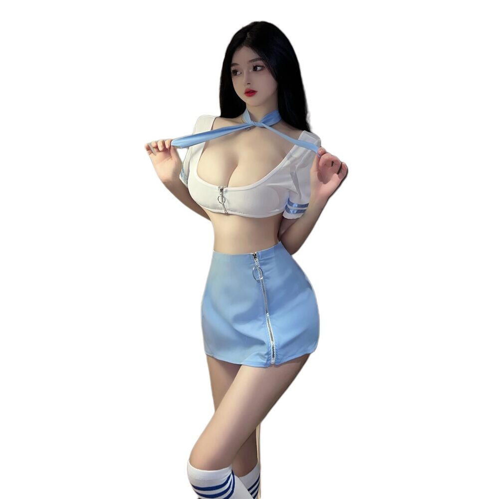 3952 Sexy Flight Attendant Stewardess Costume Racer Costumes Halloween